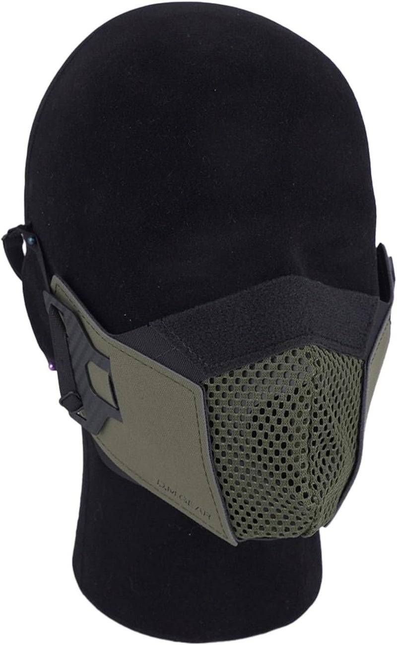 D.M.GEAR Airsoft Mesh Mask,Half Face Mask,Comfortable Adjustable Breathable,Tactical Lower Face Protective Mask for Outdoor - Image 3